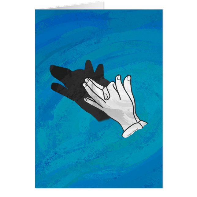 Ombre de loup sur bleu (Devant)