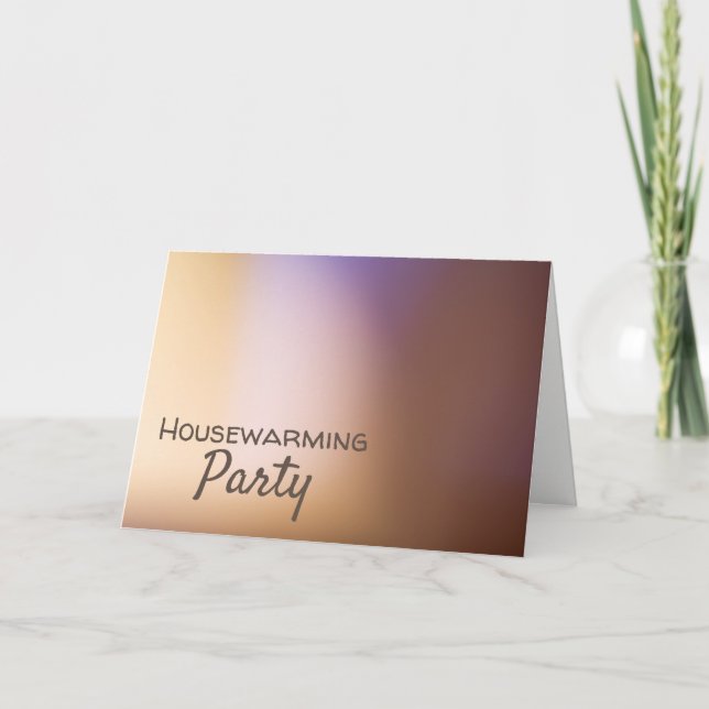 Ombré Doré, Invitation Moderne pour une Pendaison  (Devant)