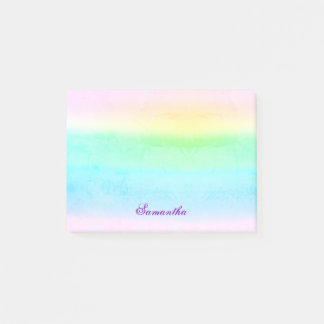 Ombre Grunge Pastel Green Post-It Notes