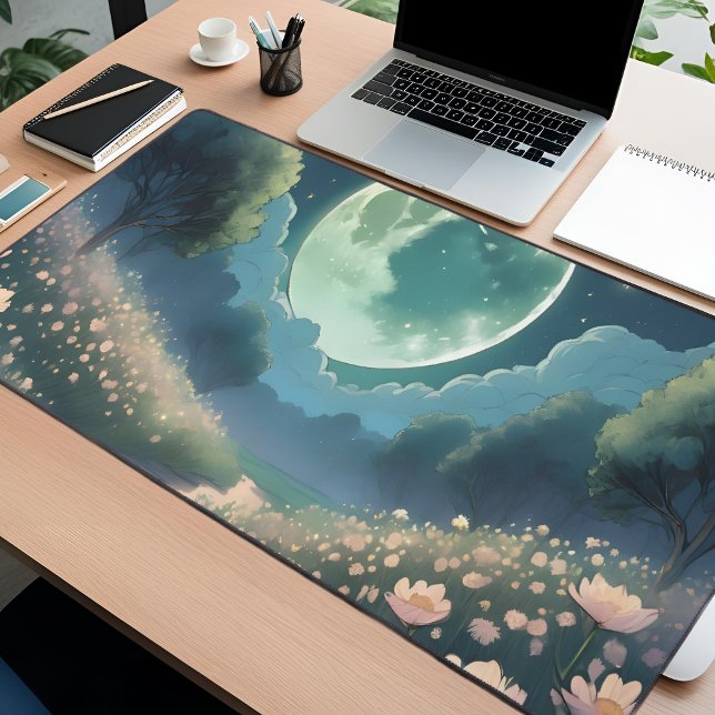 Ombre Lune Enchantée Grand Mat De Bureau (Créateur téléchargé)