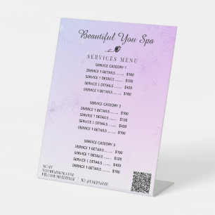 *~* Ombre Patel Arc-en-ciel Panneau de piédestal