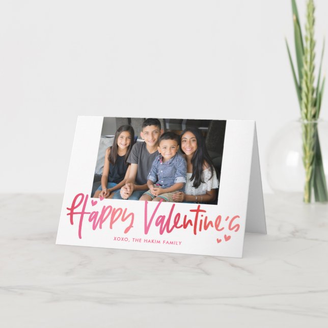 Ombre Saluer Valentine's Day Carte photo (Devant)