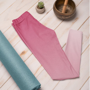 Ombre Trend Color Vibrant Magenta Pastel Leggings