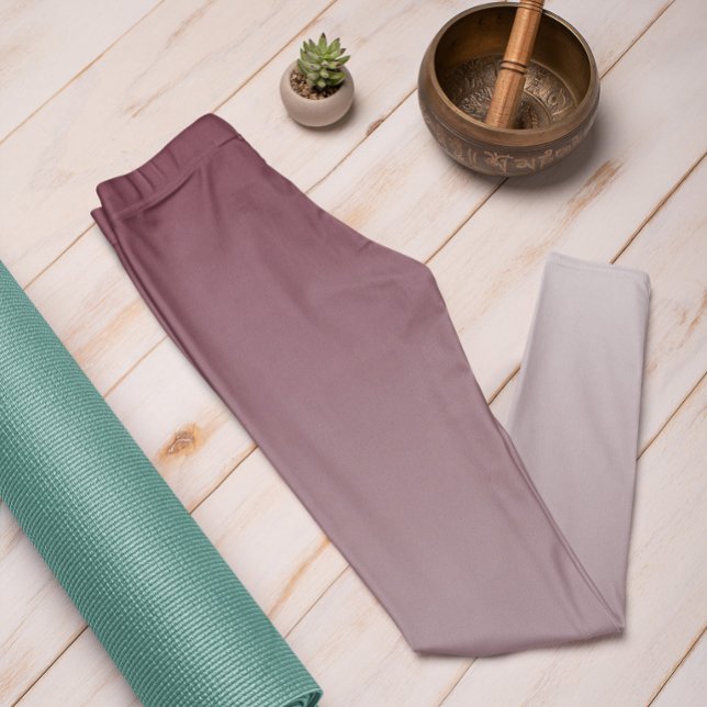 Ombre Trend Couleur Rouge Vin - Pastel Leggings (Créateur téléchargé)