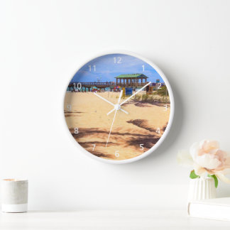 Ombres des palmiers Horloge murale