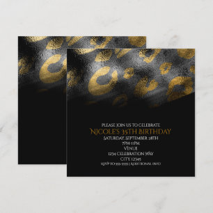 Ombres noires et invitations à des fêtes Empreinte