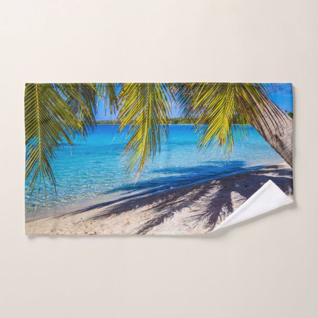 Ombres sur la plage (Serviette à main)