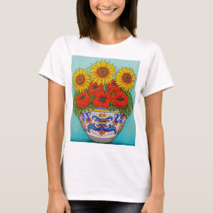 Ombrie Bouquet Poppy Tournesol T-shirt