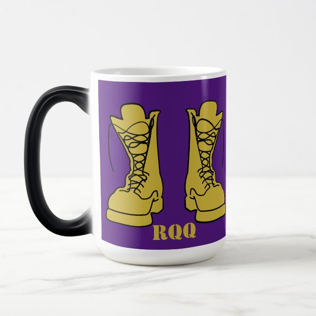 Omega RQQ Gold Boots Magic Mug (Gauche)