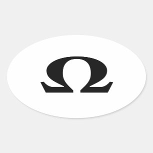 Omega, Symbole de résistance Sticker ovale