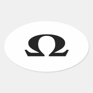 Omega, Symbole de résistance Sticker ovale
