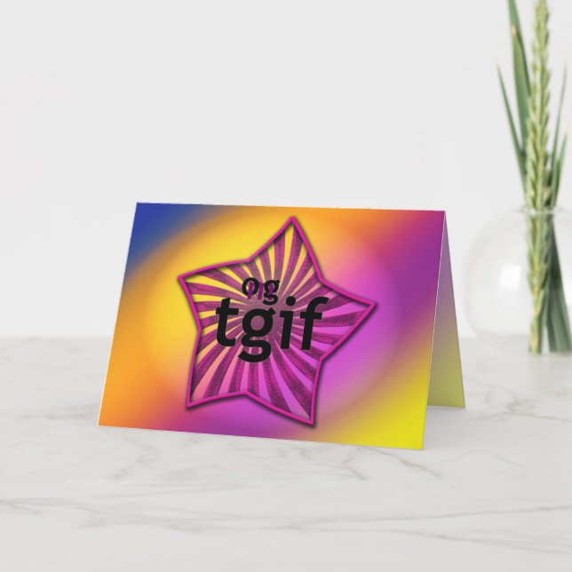 OMG ! Tgif Carte de remerciements (Devant)
