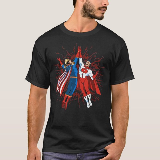 Omni Man and Homelander Classic T-Shirt (Devant)