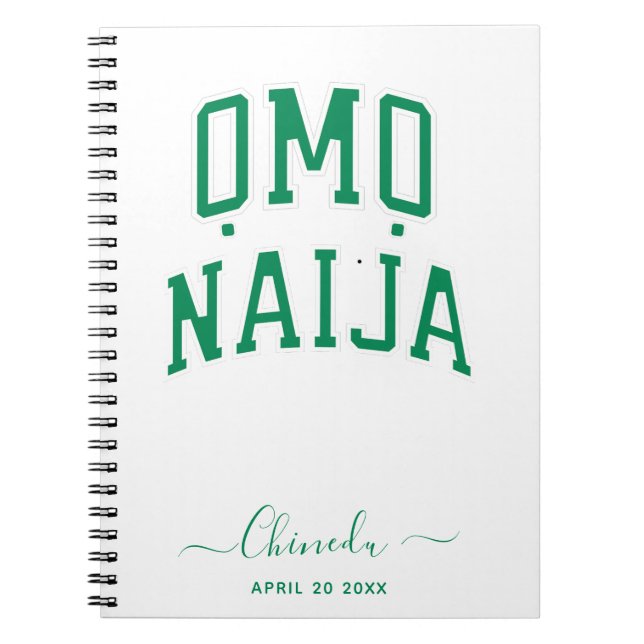 Omo-Naija — Cahier Personnalisé (Devant)