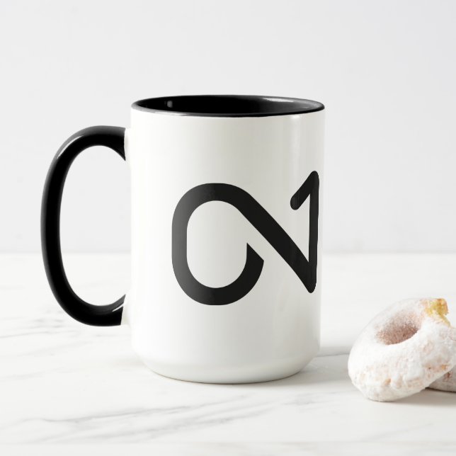 ON1 Black Logo Mug (Avec donut)