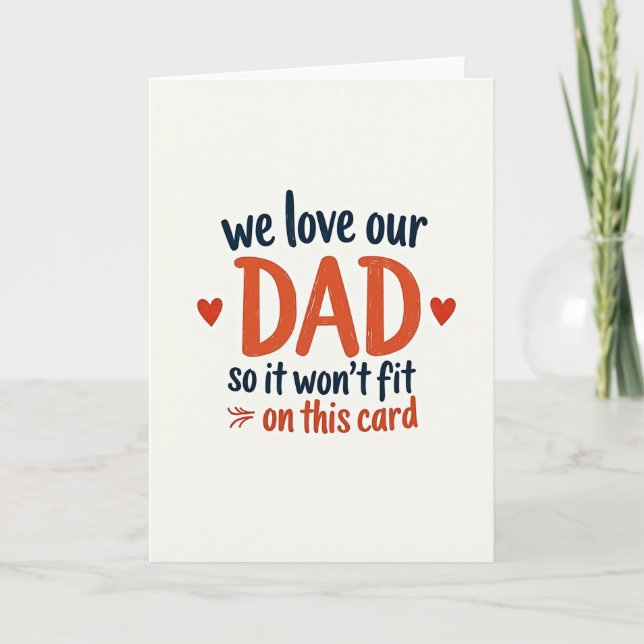 On Aime Notre Papa Carte Graphique (Devant)