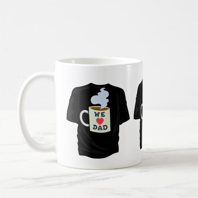 ON AMOUR TSHIRT DANS UNE TASSE (Gauche)