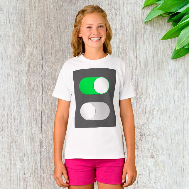 On And Off Girls T-Shirt (Créateur téléchargé)