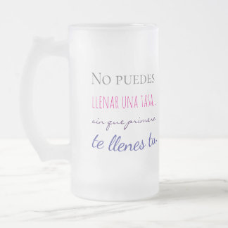 on ne peut pas remplir une tasse sans d'abord se r
