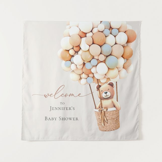 On peut à peine attendre ! Tapisserie pour Baby Sh (Devant)