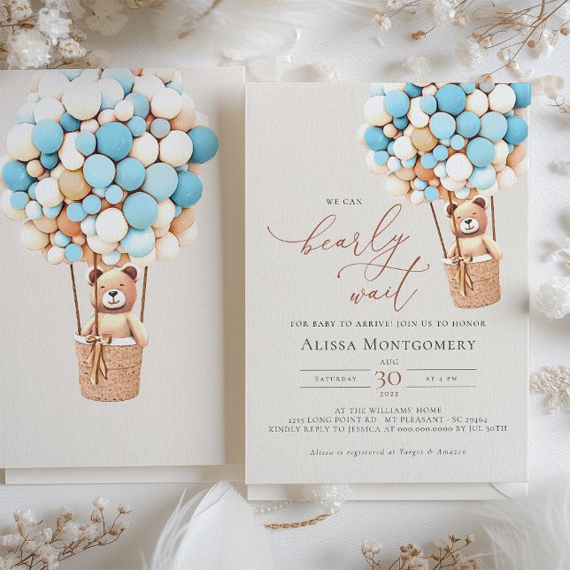 On Peut Attendre ! Invitation baby shower (Créateur téléchargé)