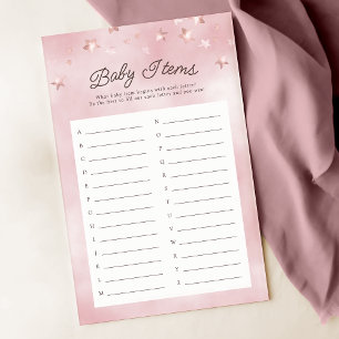 On Peut Attendre Pastel Pink Baby Items Jeu