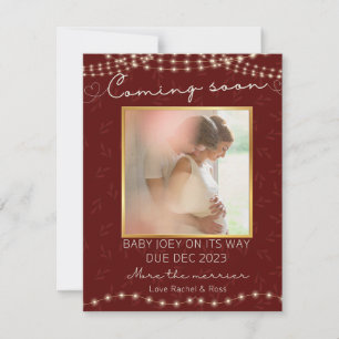 On s'attend à ce que père Noël accouche faire-part