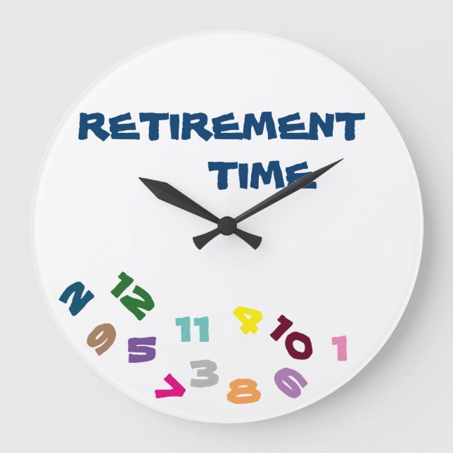 "ON ***TEMPS DE RETRAITE***" AVEC CETTE HORLOGE CO (Recto)