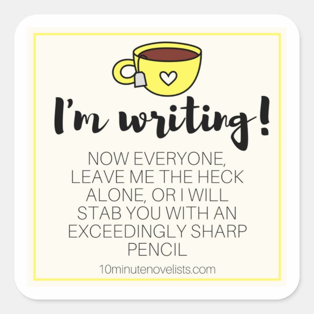 On vous a prévenus que des autocollants ! (Devant)