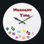 "ON ***WEEKEND TIME****" WITH THIS COOL CLOCK<br><div class="desc">LA NUIT DE LA FÊTE DU VENDREDI DE LA MORT EN CINQ JOURS DE LA JOURNÉE DE LA MORT ET DE LA MORT DANS NOTRE MAISON... ET DANS "SOME HOMES" IT IS "EVERY SINGLE DAY" IF YOU ARE RETIRED, JUST A FUN PERSONNE OU A FAMILY WHO JUST" "LOVES TO LIVE...</div>
