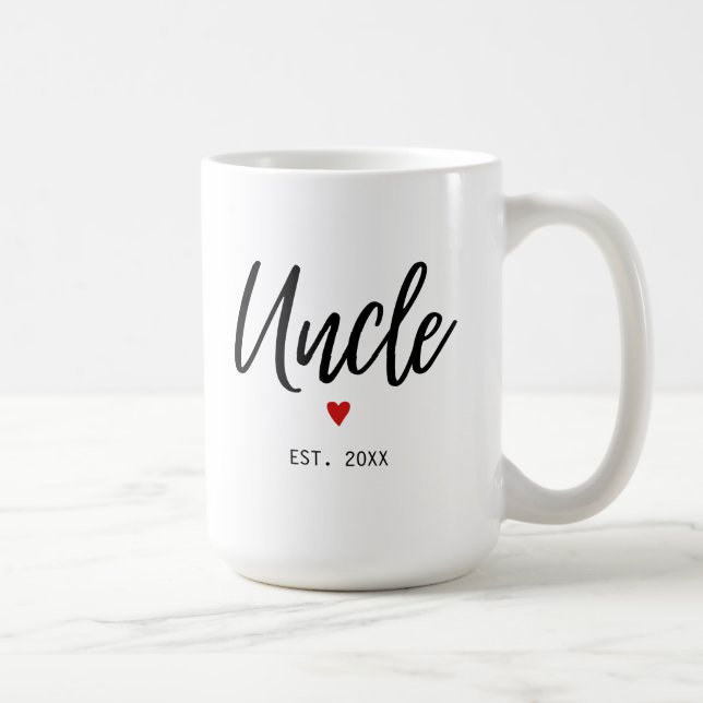 Oncle A Établi Moderne Minimaliste Café Mug (Droite)