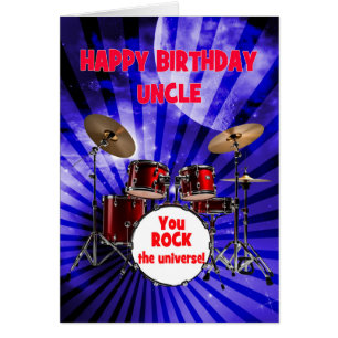 Oncle Birthday You Rock Drums