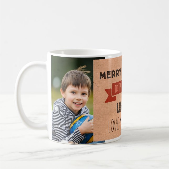 Oncle Christmas Mug de photo de papier d'emballage (Gauche)