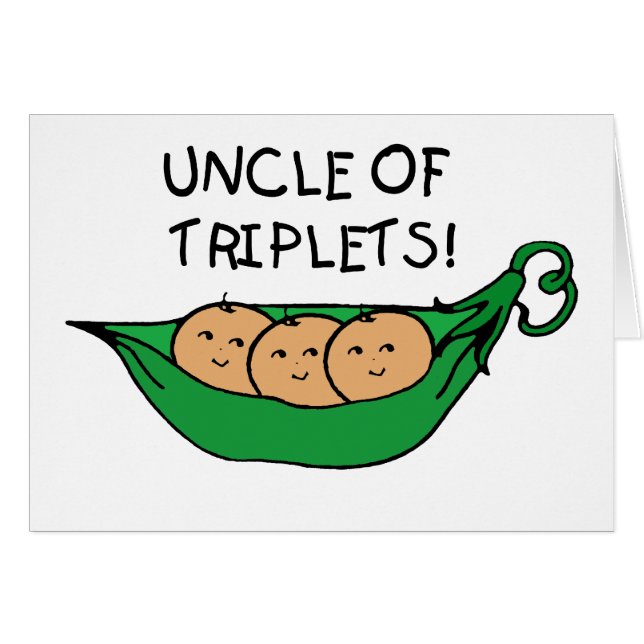 Oncle de cosse de triplets (Devant horizontal)