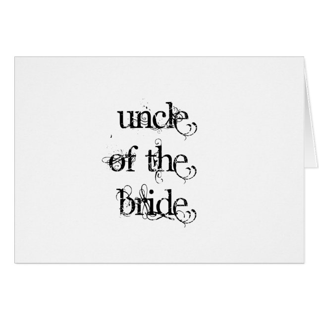 Oncle de la jeune mariée (Devant horizontal)