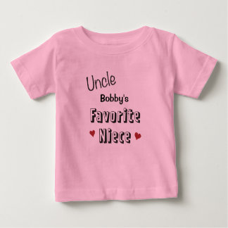 Oncle Favorite Niece Baby T-Shirt personnalisé