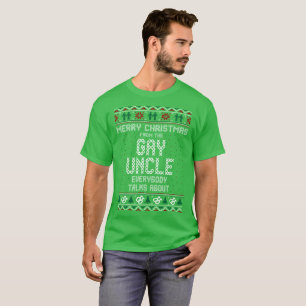 Oncle gai Sweater Ugly Tshirt de Joyeux Noël