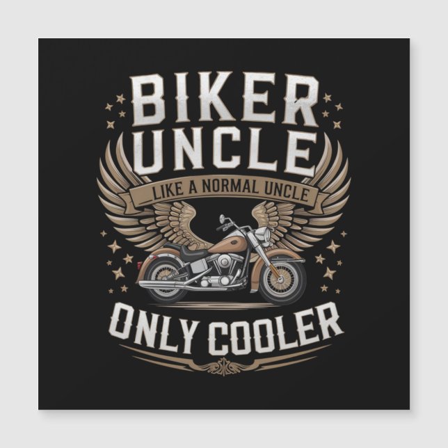 Oncle motard moto Fête des Pères (Devant)