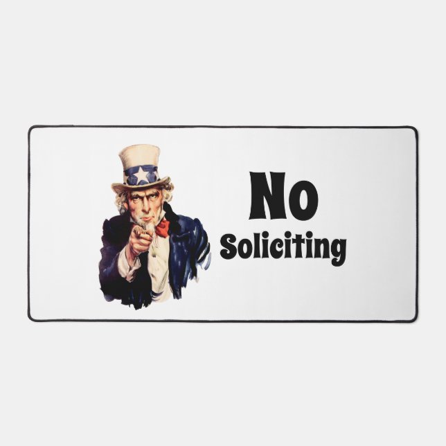 Oncle Sam dit Pas de sollicitation (Recto)
