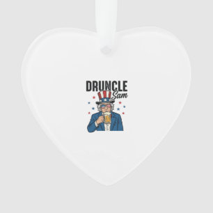 Oncle Sam drôle de conception vectorielle de bière