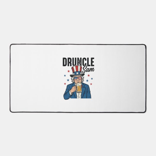 Oncle Sam drôle de conception vectorielle de bière (Recto)