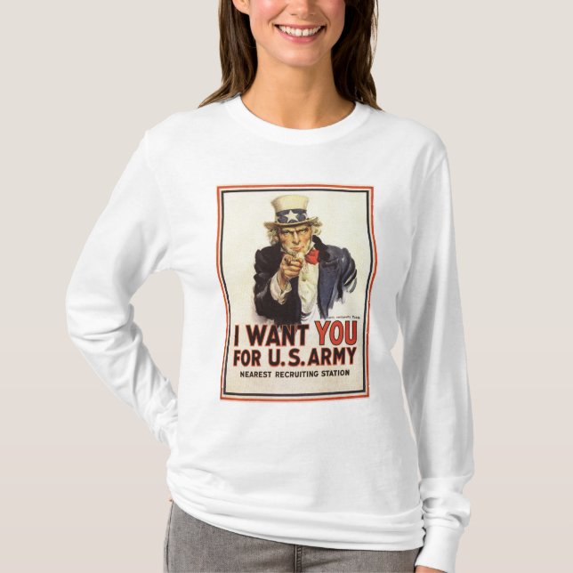 Oncle Sam - Je Veux Vous T'Avoir T-shirt (Devant)