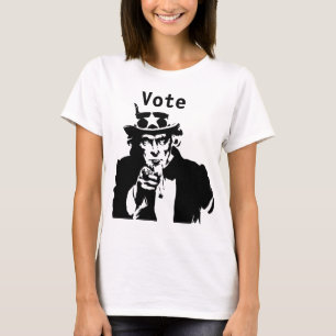 Oncle Sam veut que vous votiez T-Shirt Thunder_Cov