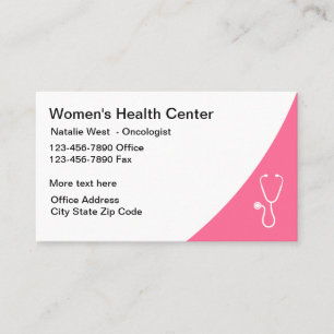 Oncologiste Médicale Cancer Cartes de visite Méd