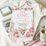 One-deer-ful 1st Birthday Invitation<br><div class="desc">Adorable “Isn’t She One-deer-ful” first birthday invitation featuring a sweet baby deer surrounded by soft pink florals and greenery. Perfect for a girl’s woodland, floral, boho, or deer-themed 1st birthday party. Elegant blush and neutral tones create a dreamy, feminine celebration. Ideal for printing or digital invitations. Customize with your party...</div>