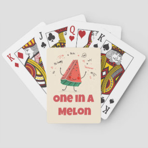 One in a Melon - Watermelon Jeu de cartes Design