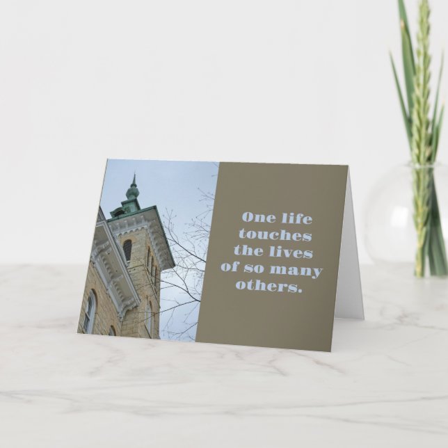 One Life Touche d'autres Carte de remerciements en (Devant)