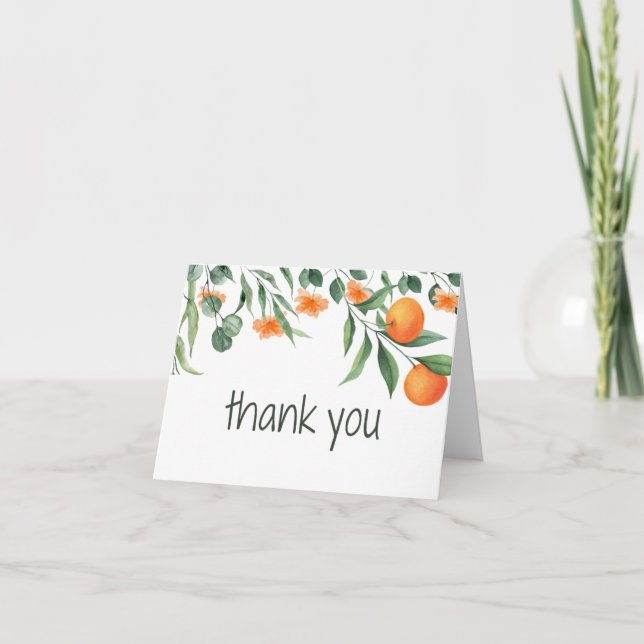 One Little Cutie Carte de remerciements 1er annive (Devant)