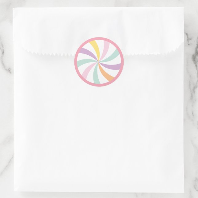 One Sweet First Birthday favor bag Sticker  (Sac)