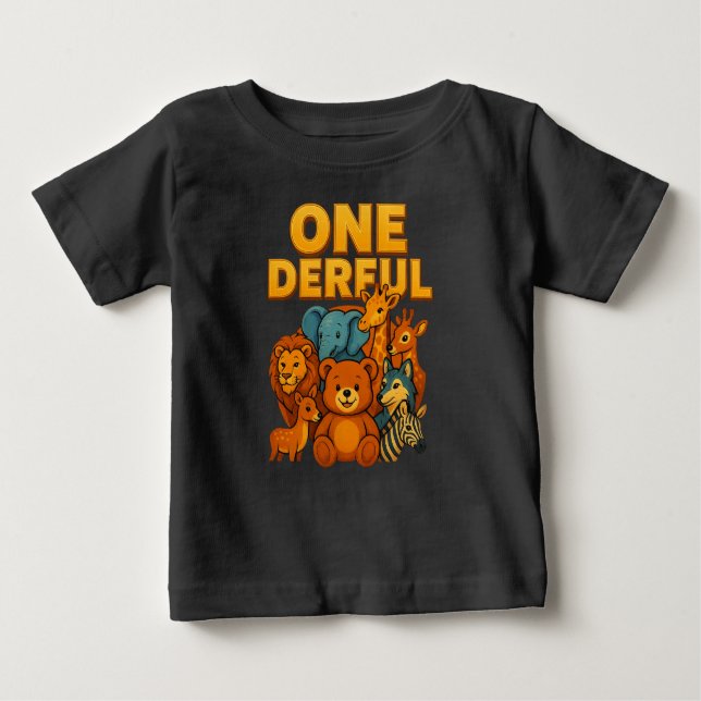 ONEderful - 1er Anniversaire T-Shirt pour Enfants (Devant)